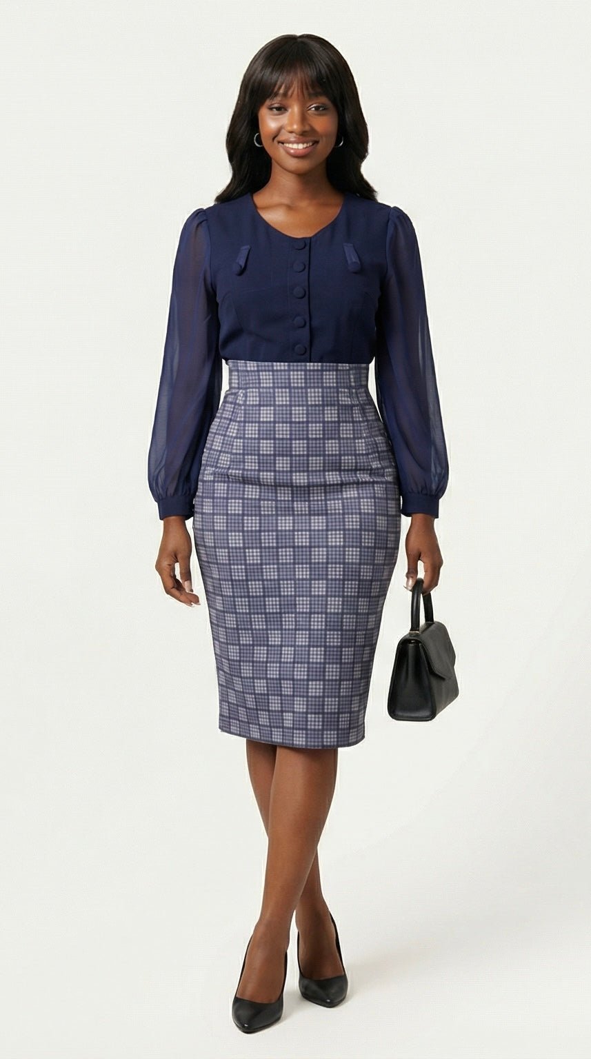 Robe moulante manches longue à deux temps - Perluna Store