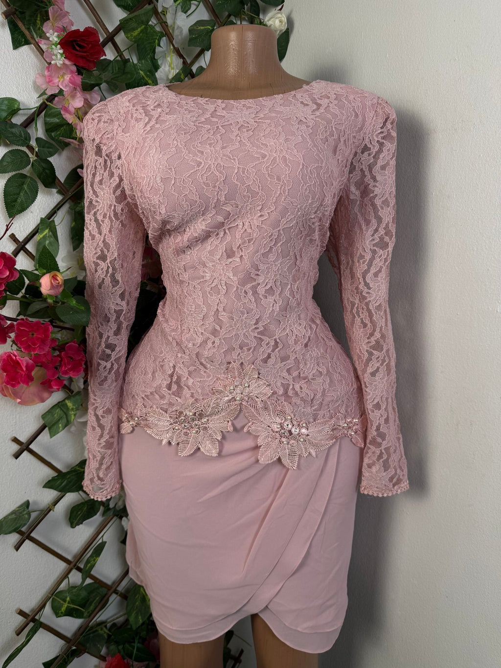 Robe moulante manches longue imprimée bretelles - Perluna Store - kinshasa