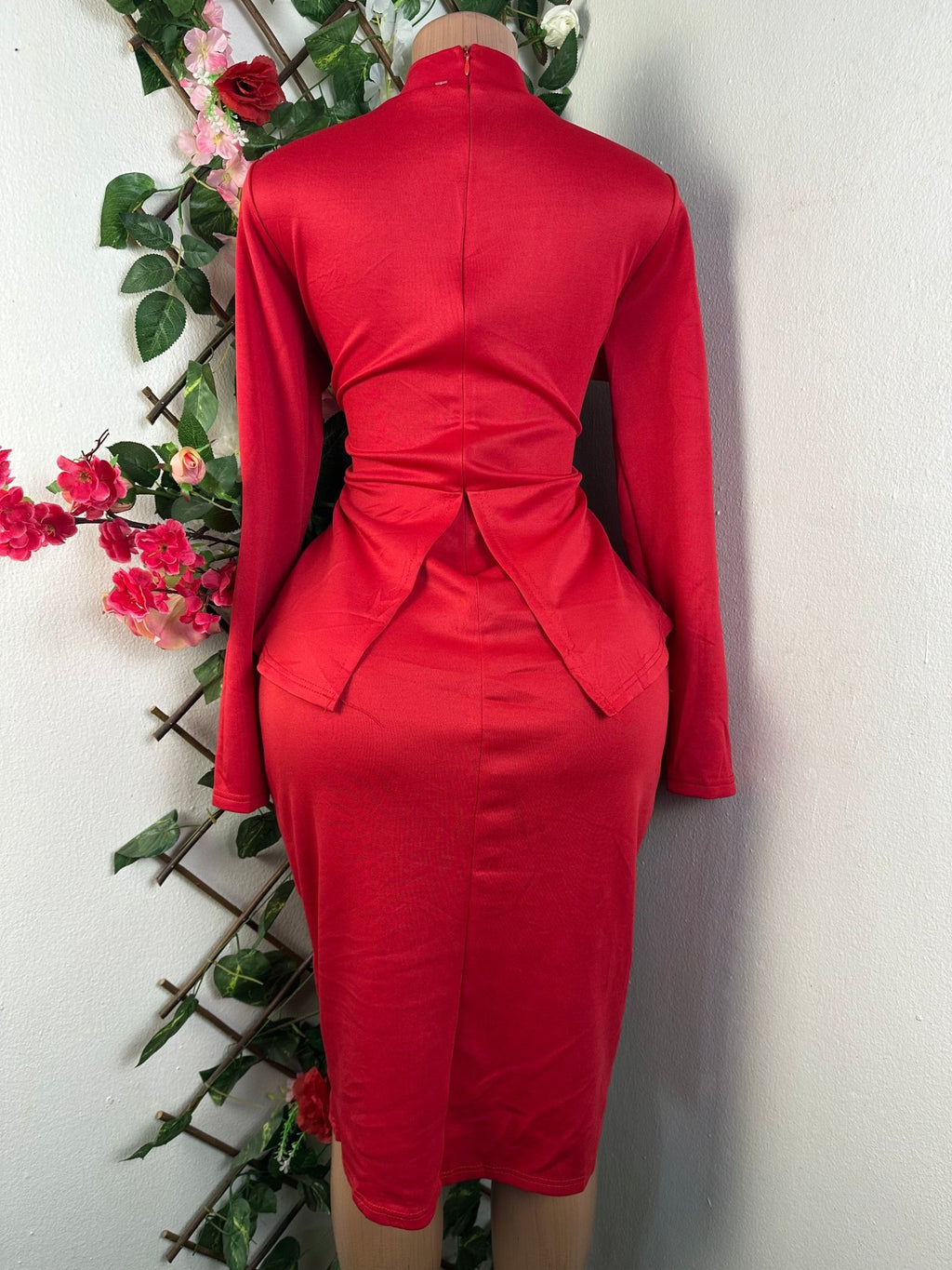 Robe moulante manches longue - Perluna Store - kinshasa