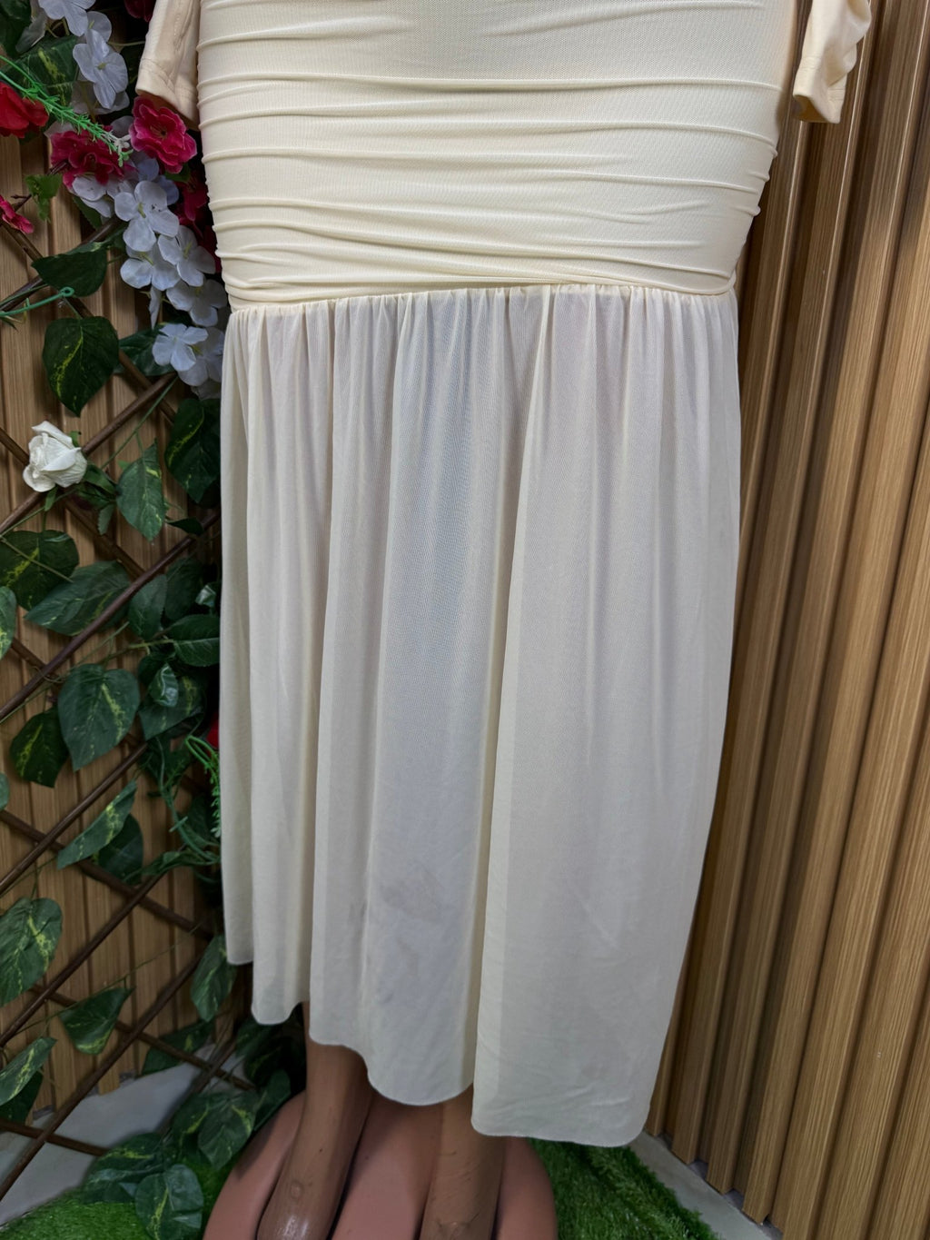 Robe moulante manches longues col carré - Perluna Store