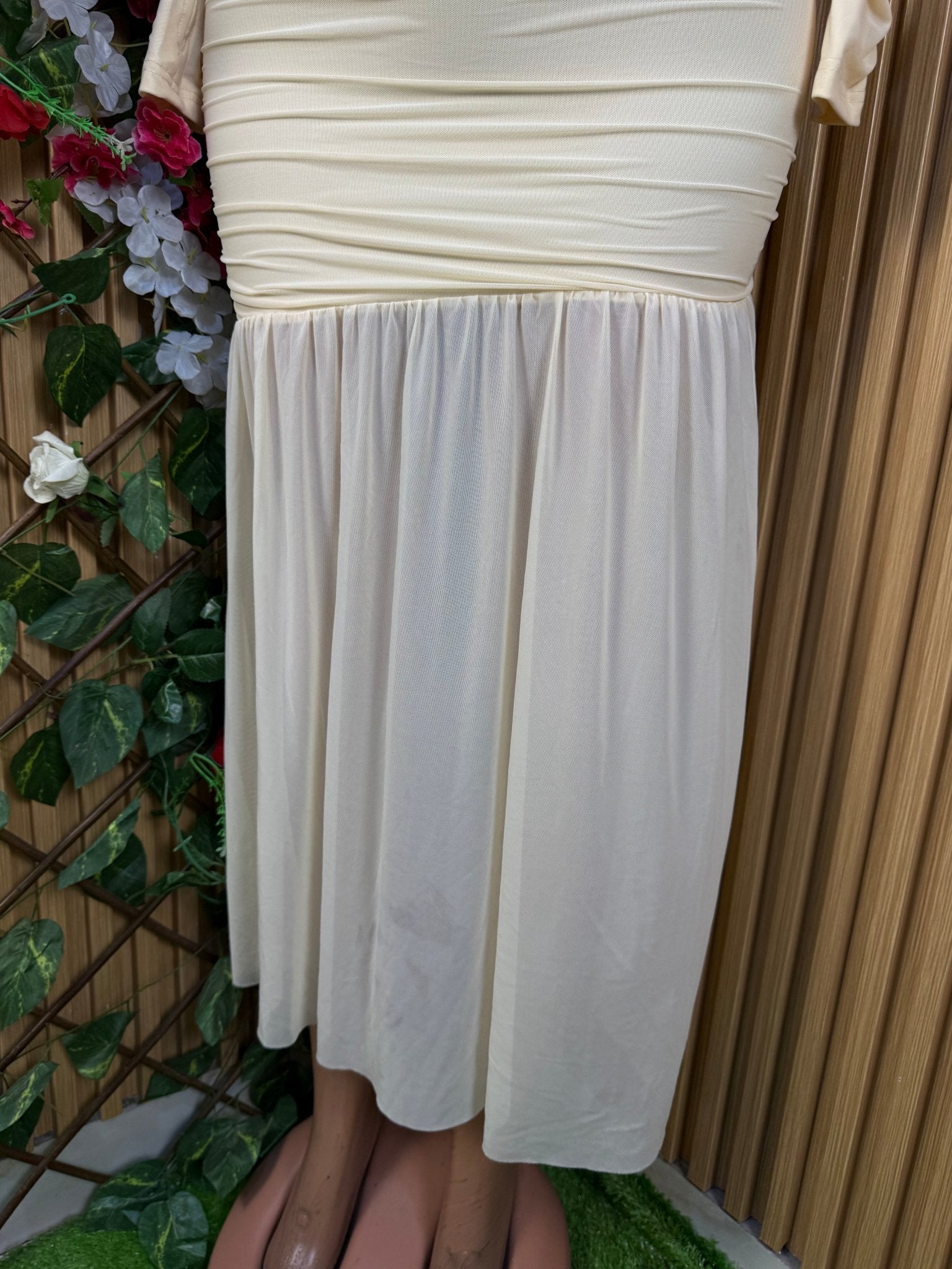 Robe moulante manches longues col carré - Perluna Store