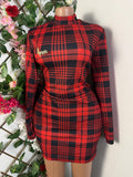 Robe moulante manches longues drapée - Perluna Store