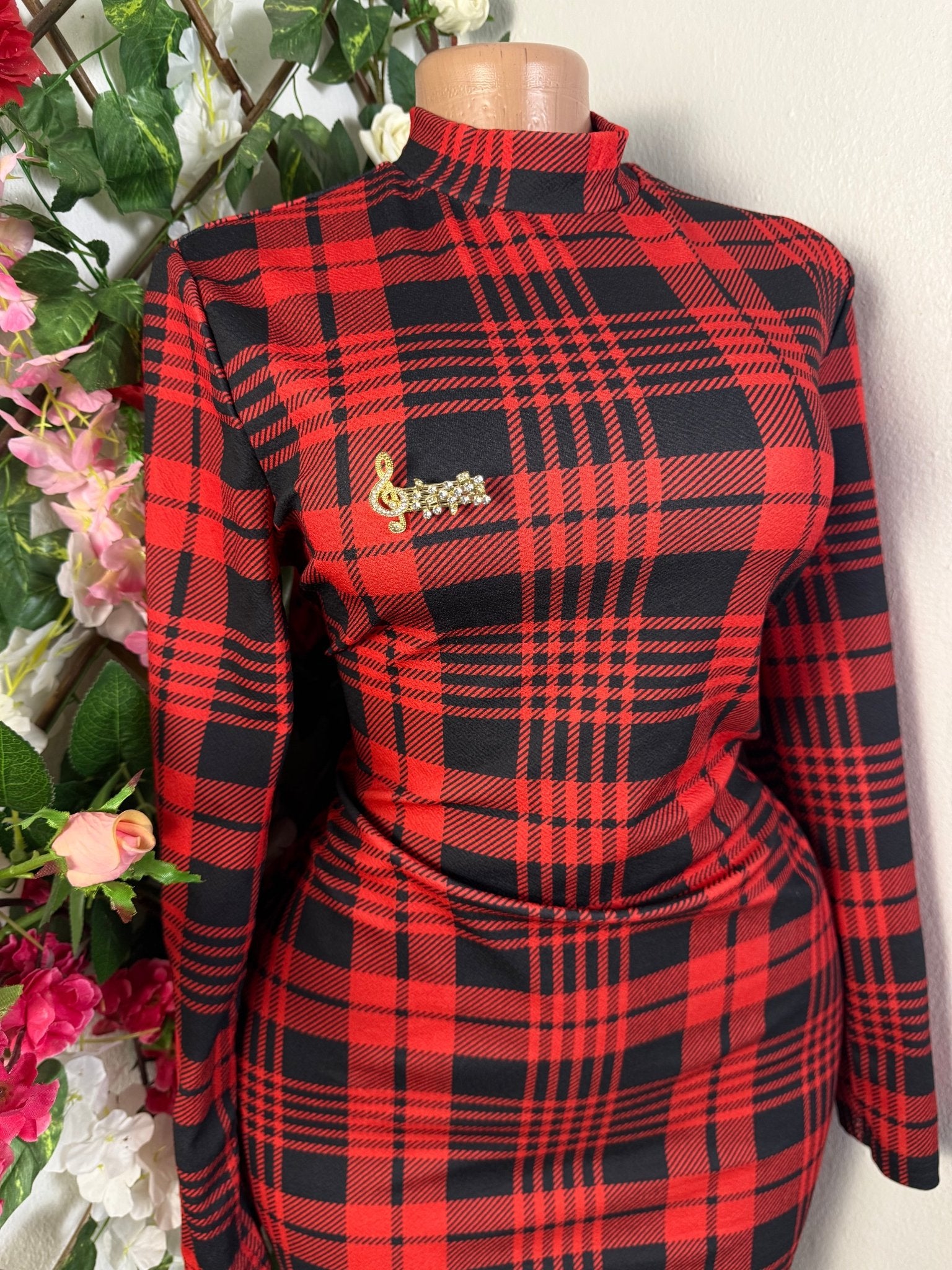 Robe moulante manches longues drapée - Perluna Store