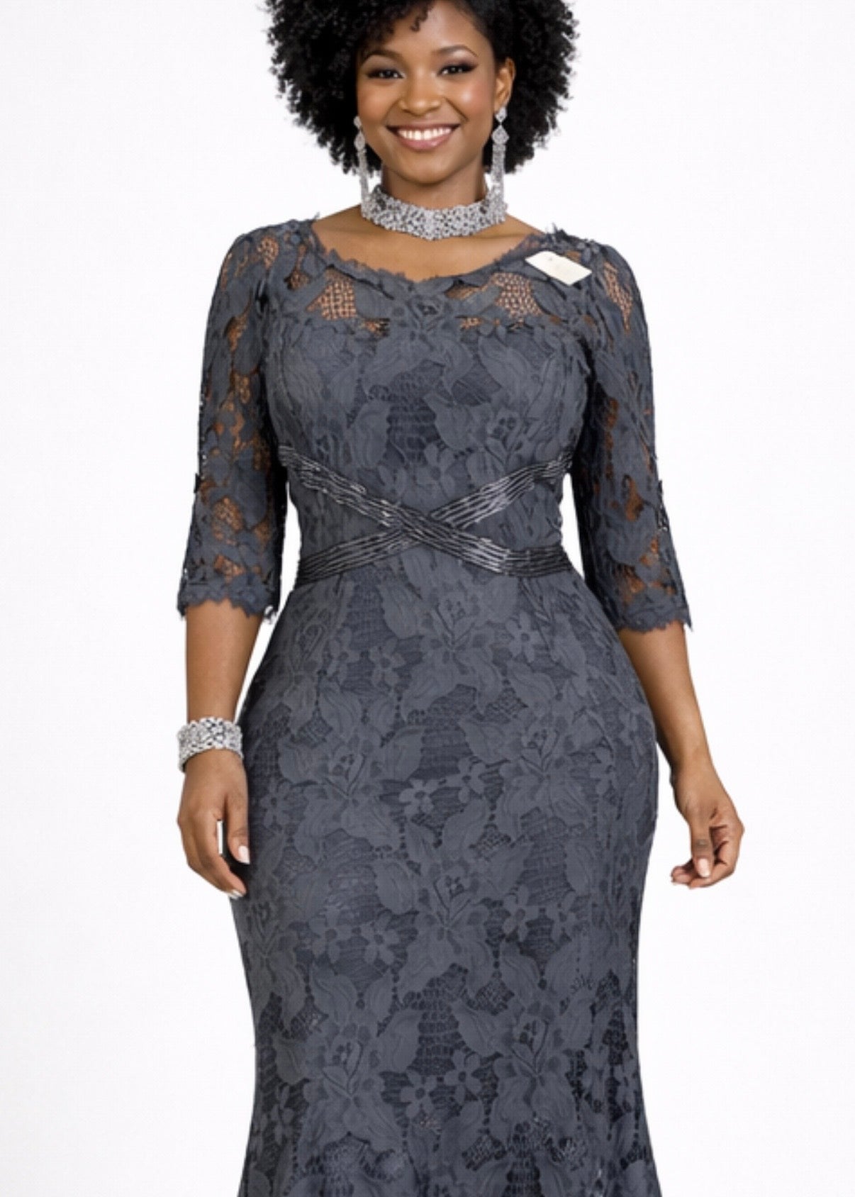 Robe moulante manches longues imprimée bretelles - Perluna Store