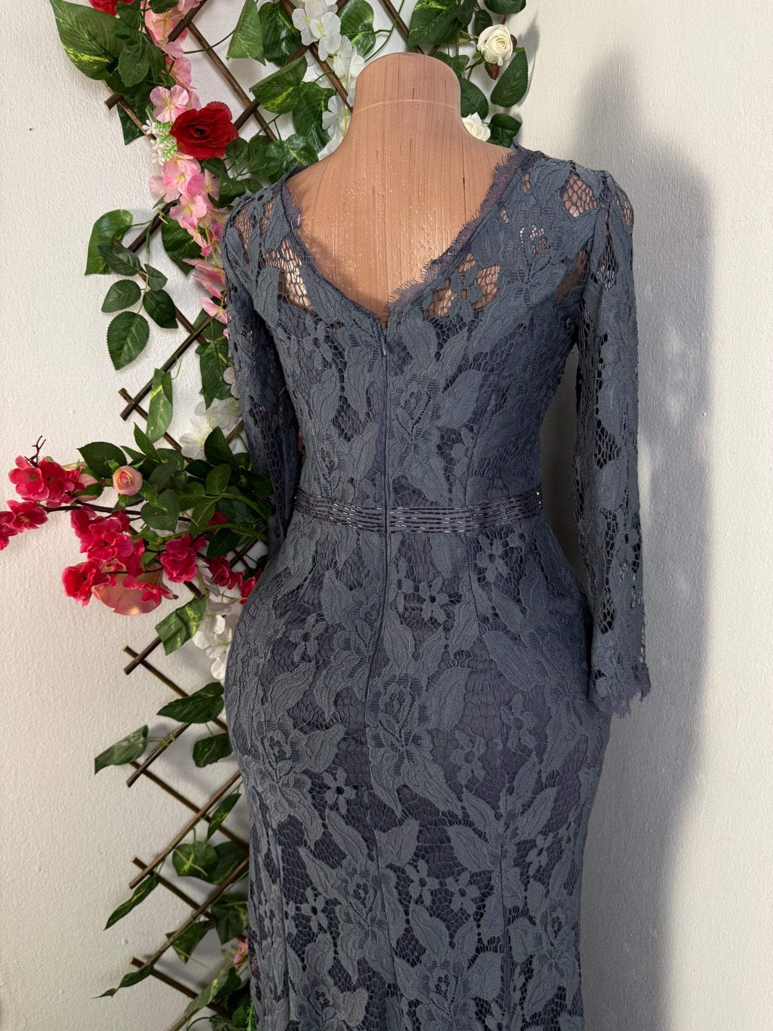 Robe moulante manches longues imprimée bretelles - Perluna Store