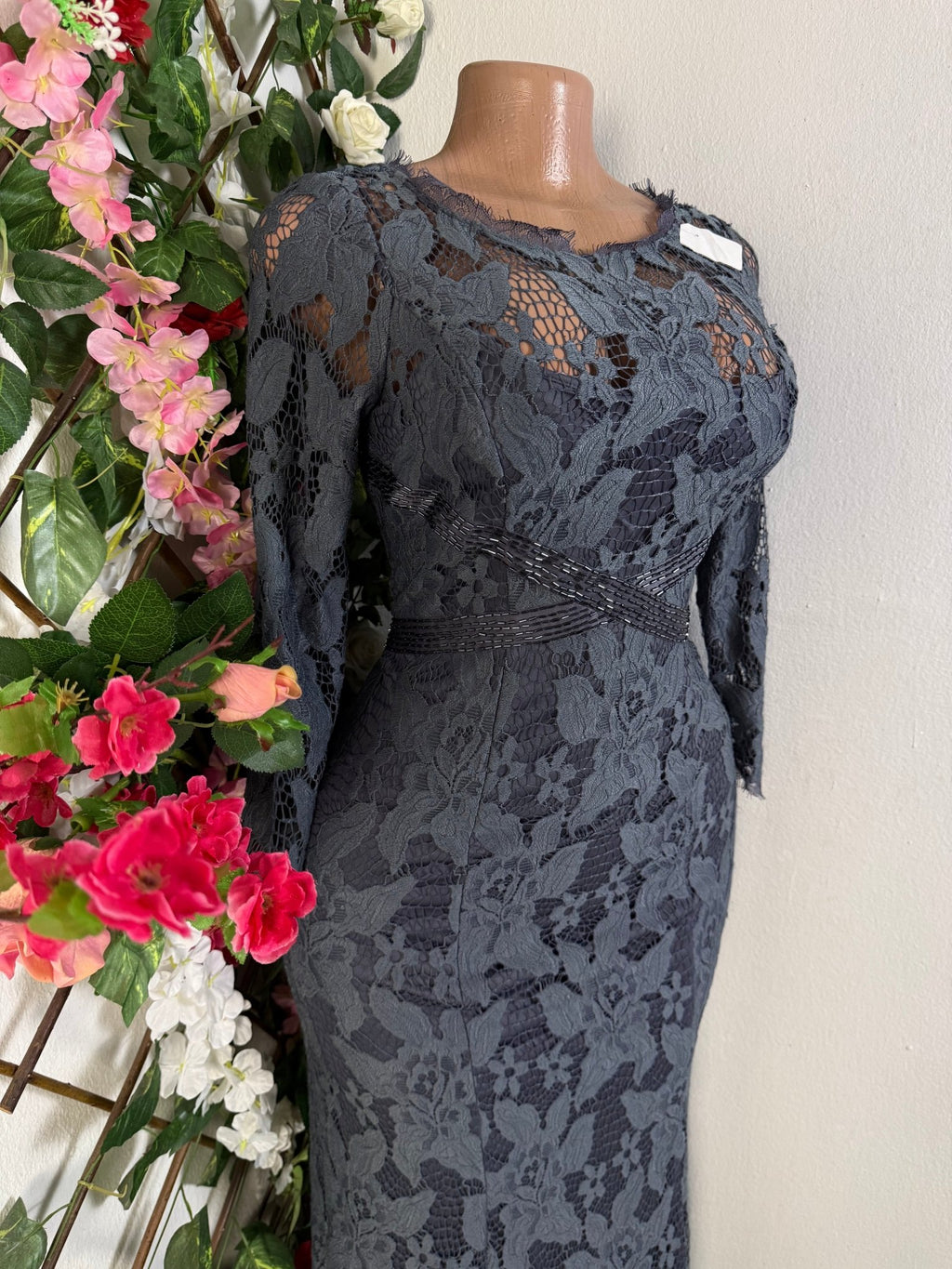 Robe moulante manches longues imprimée bretelles - Perluna Store
