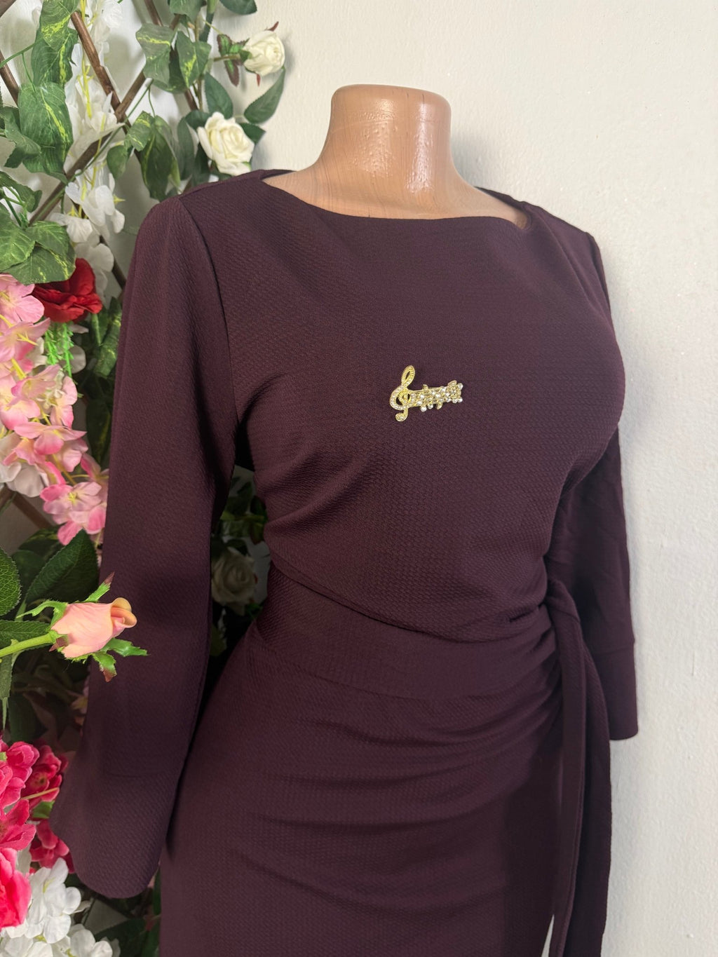 Robe moulante manches longues - Perluna Store