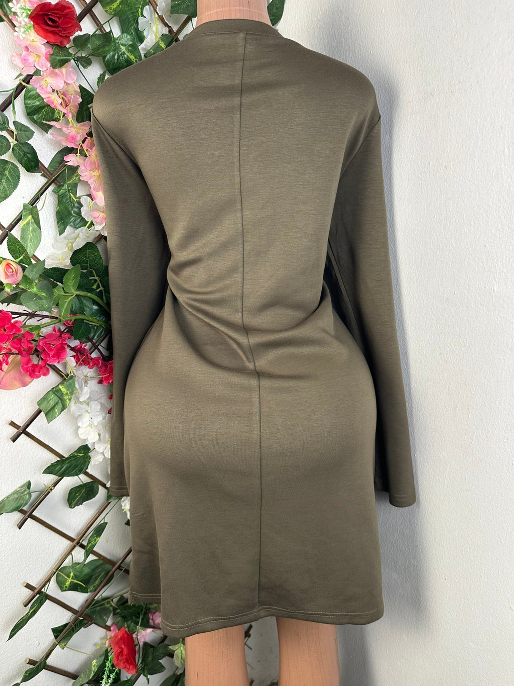 Robe moulante manches longues - Perluna Store - kinshasa