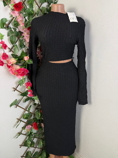 Robe moulante manches longues - Perluna Store - kinshasa