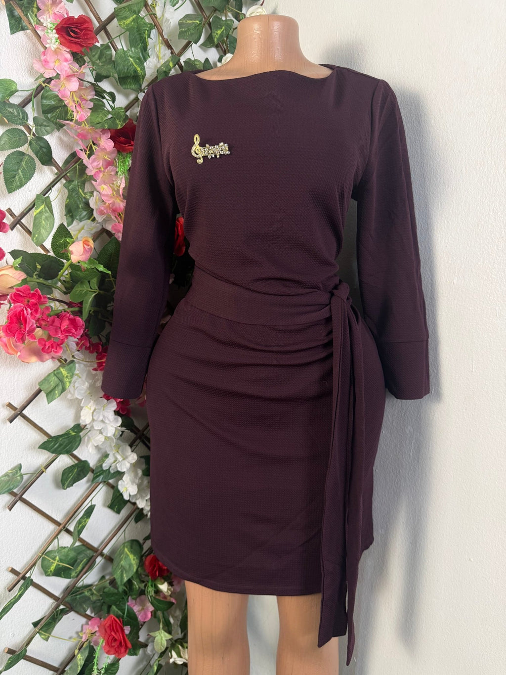 Robe moulante manches longues - Perluna Store