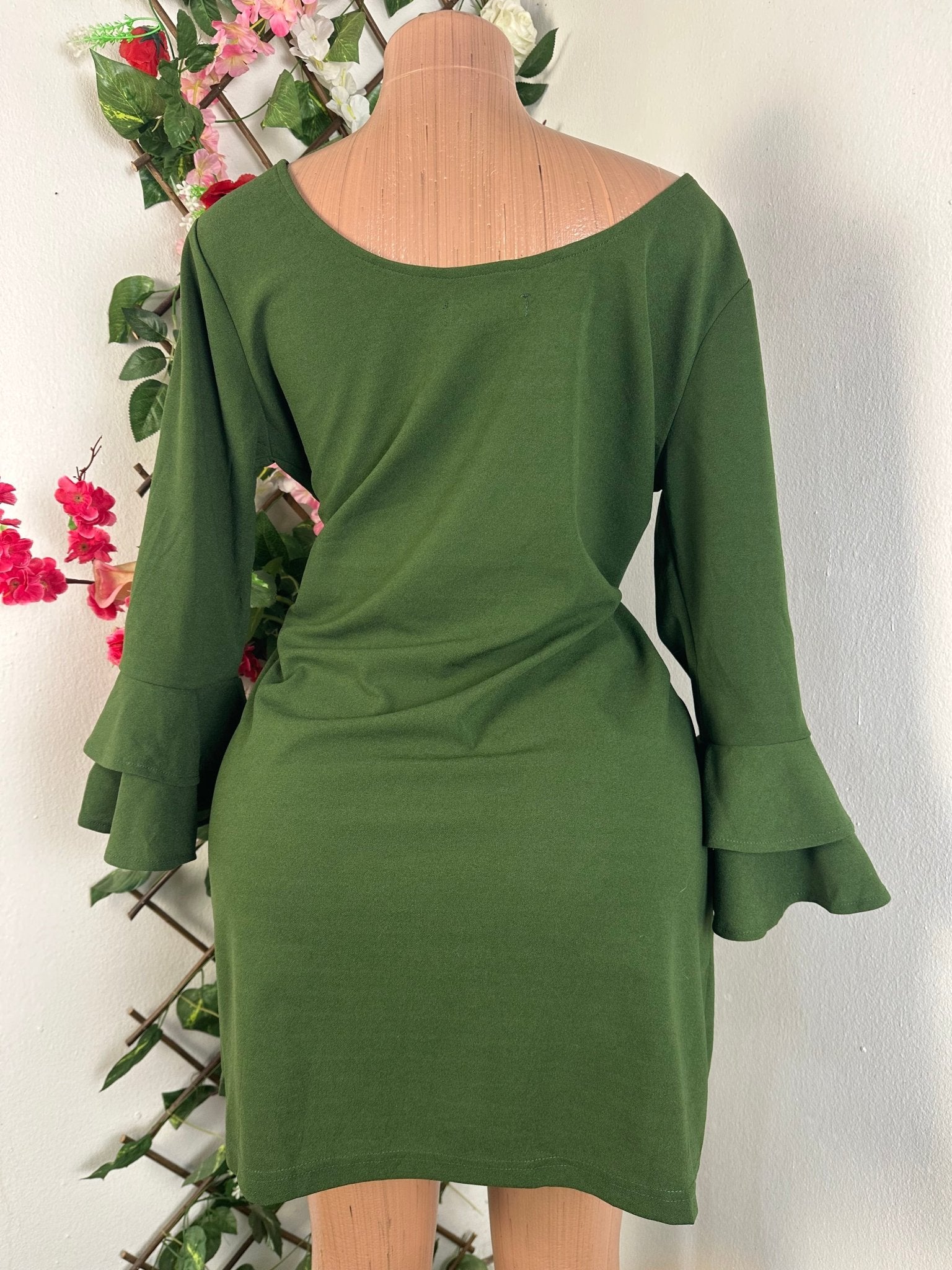 Robe moulante manches longues - Perluna Store - kinshasa