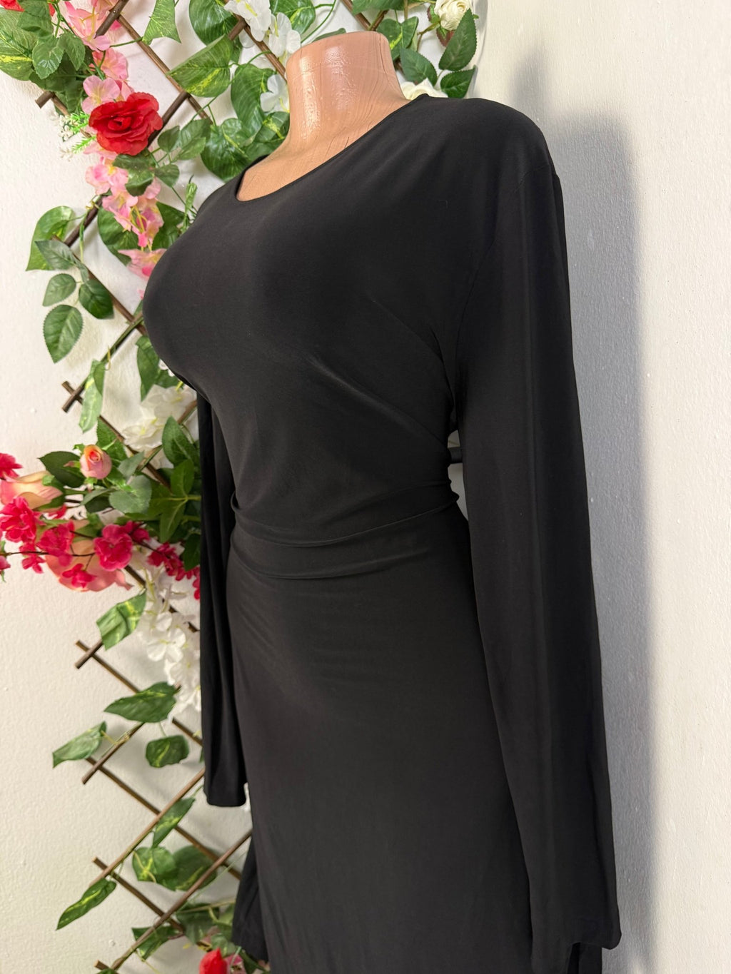 Robe moulante manches longues - Perluna Store - kinshasa