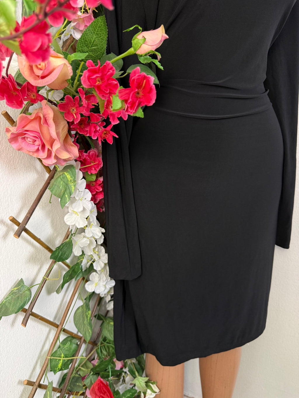 Robe moulante manches longues - Perluna Store - kinshasa