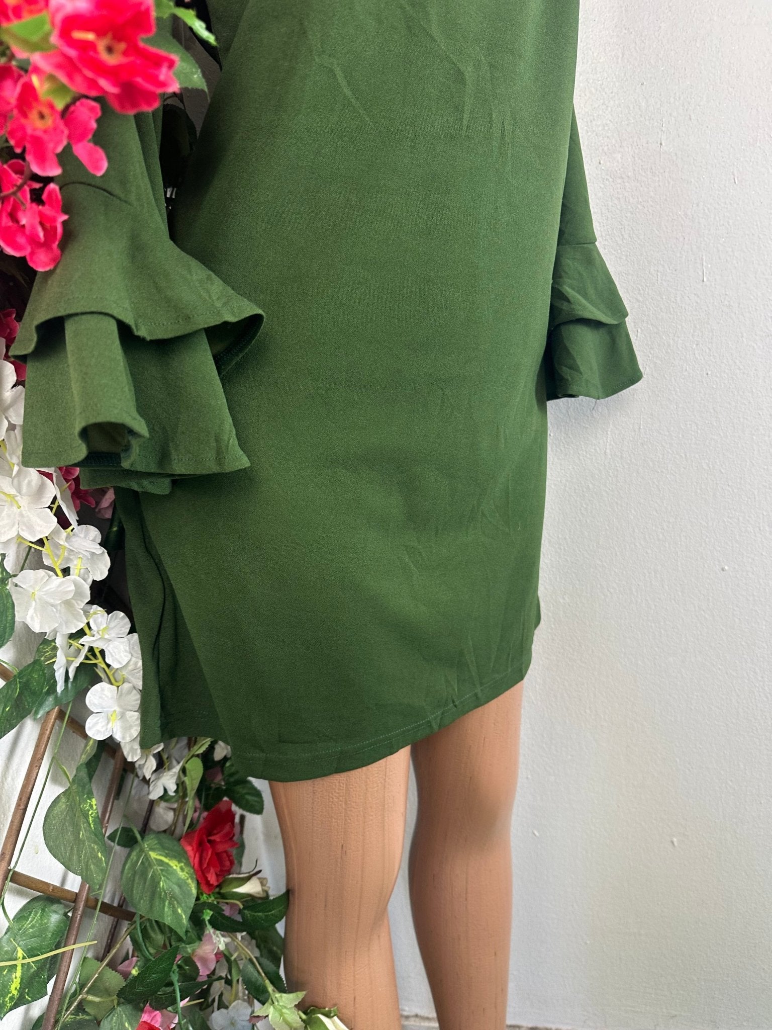 Robe moulante manches longues - Perluna Store - kinshasa