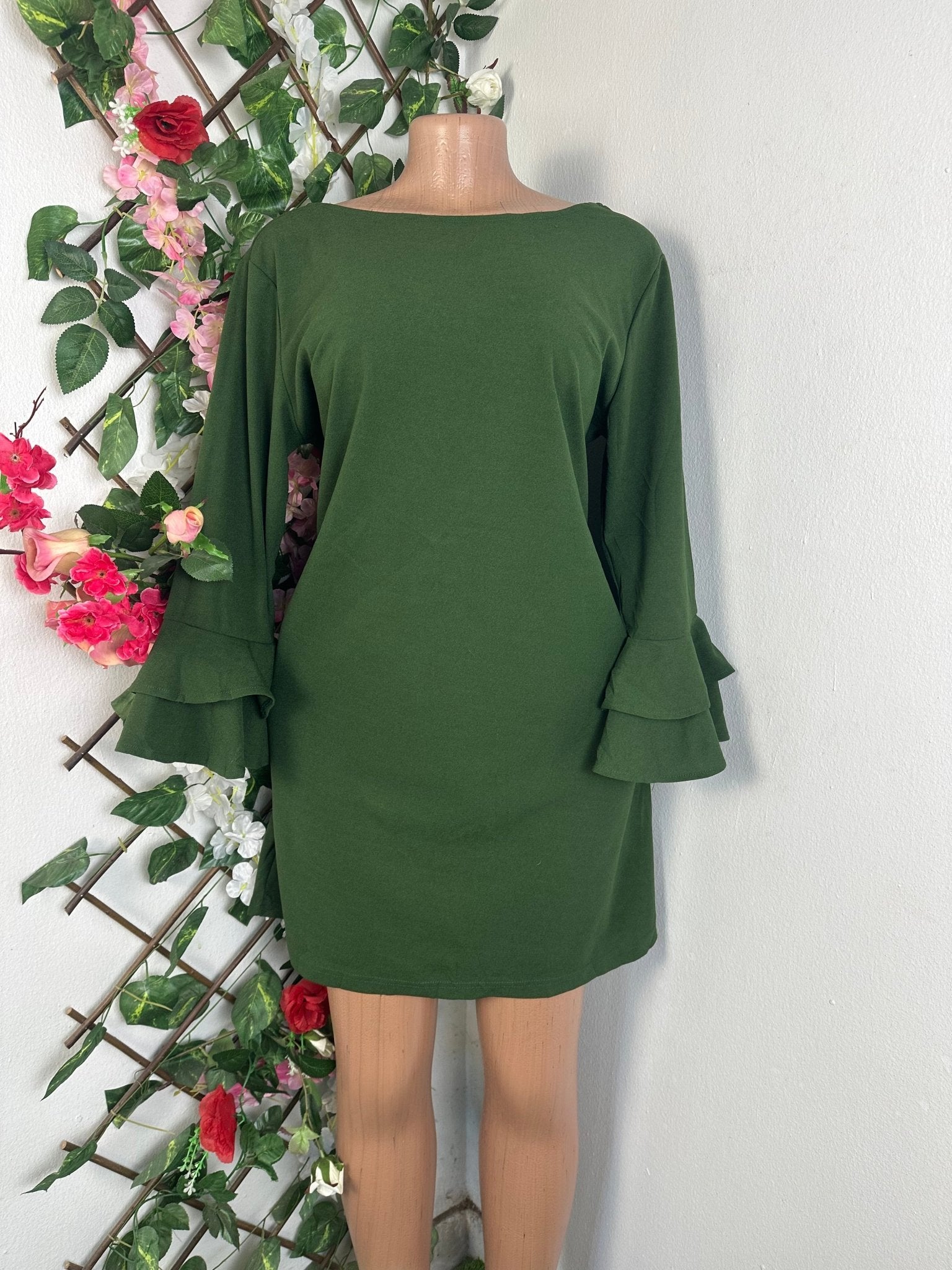 Robe moulante manches longues - Perluna Store - kinshasa