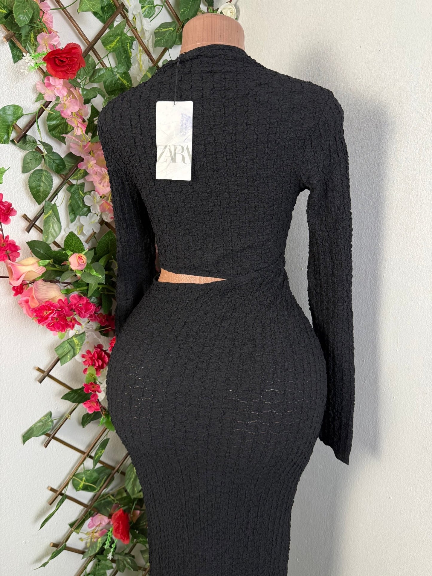 Robe moulante manches longues - Perluna Store - kinshasa