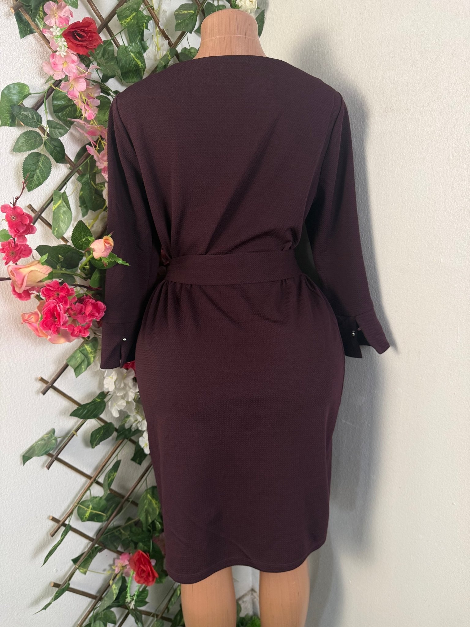 Robe moulante manches longues - Perluna Store