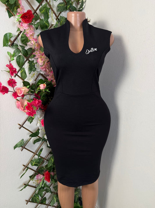 Robe moulante sans manche a colle montant - Perluna Store - kinshasa