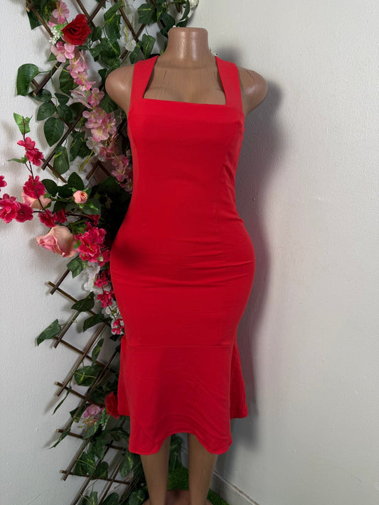 Robe moulante sans manche a ourlet - Perluna Store - kinshasa