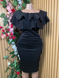 Robe moulante sans manche décollectée - Perluna Store