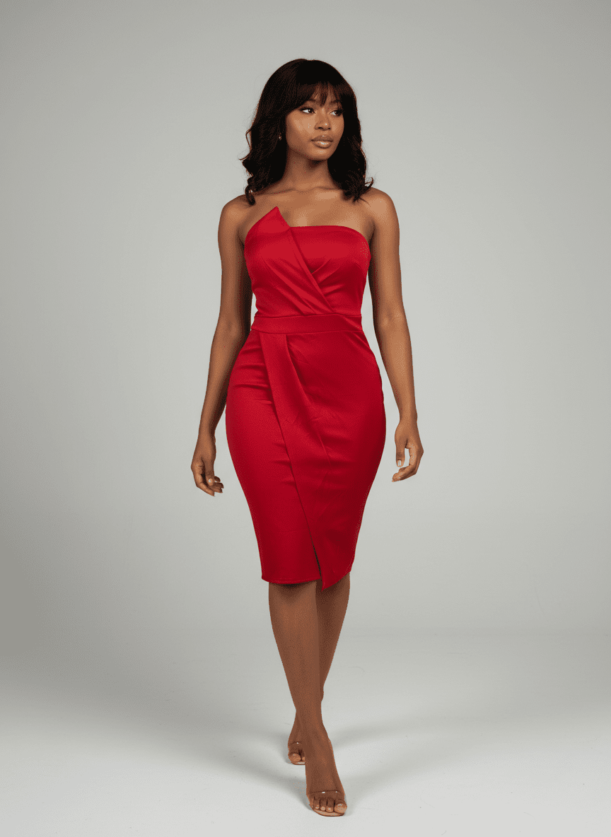 Robe moulante sans manches bustier - Perluna Store