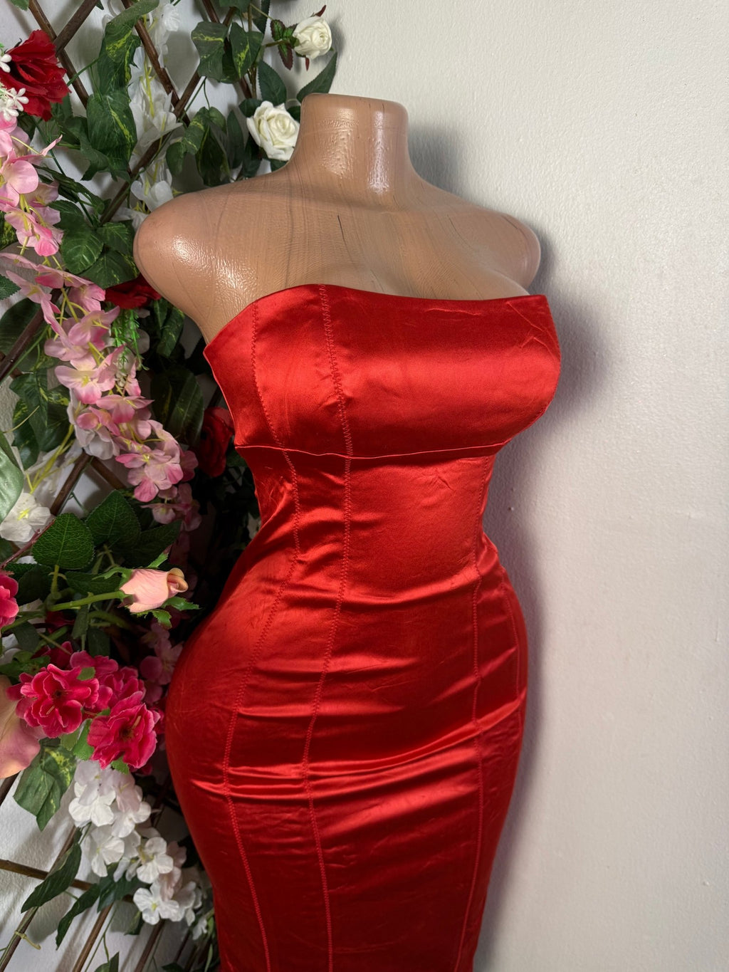 Robe moulante sans manches bustier - Perluna Store