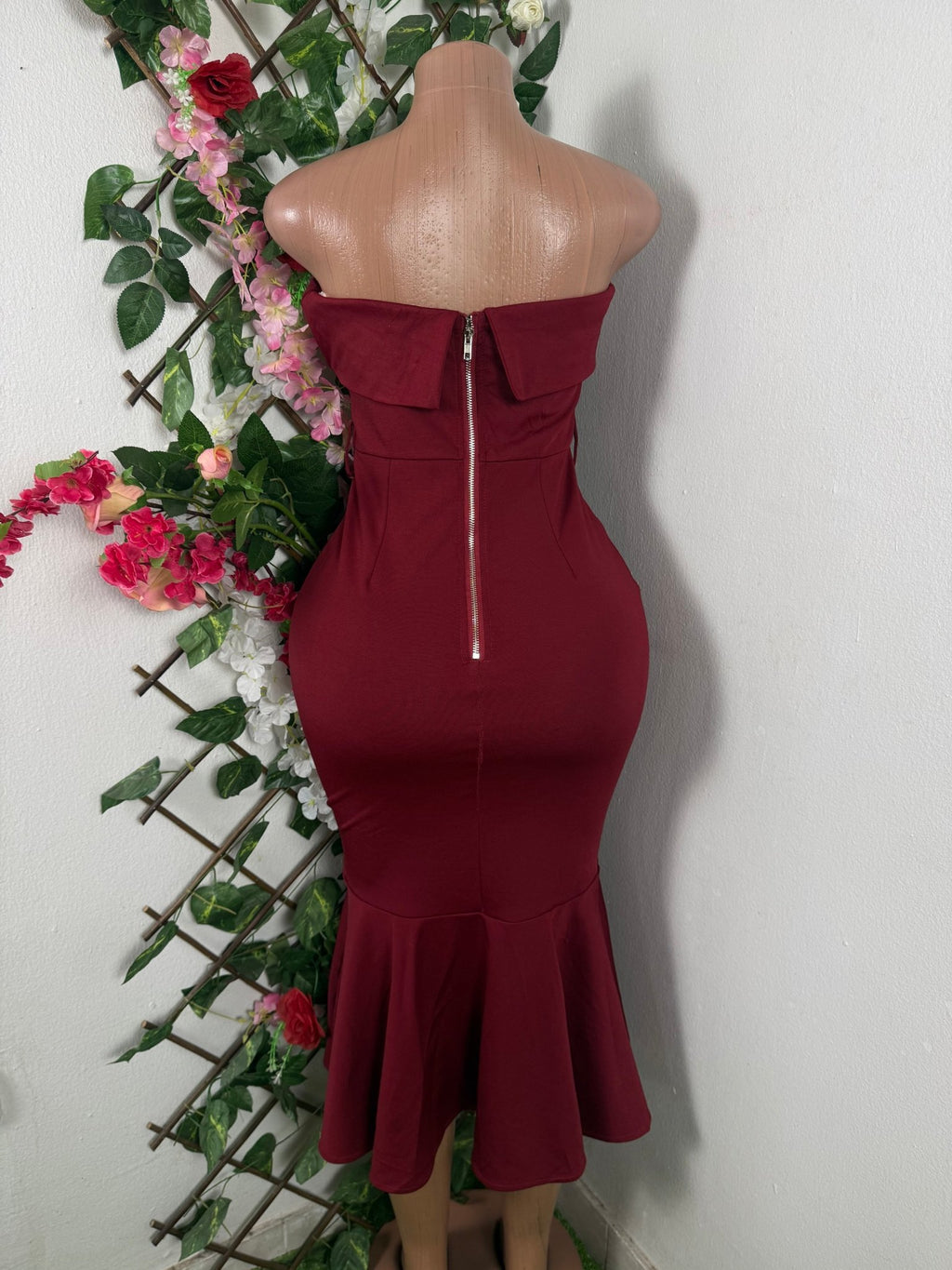 Robe moulante sans manches bustier - Perluna Store