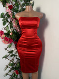 Robe moulante sans manches bustier - Perluna Store
