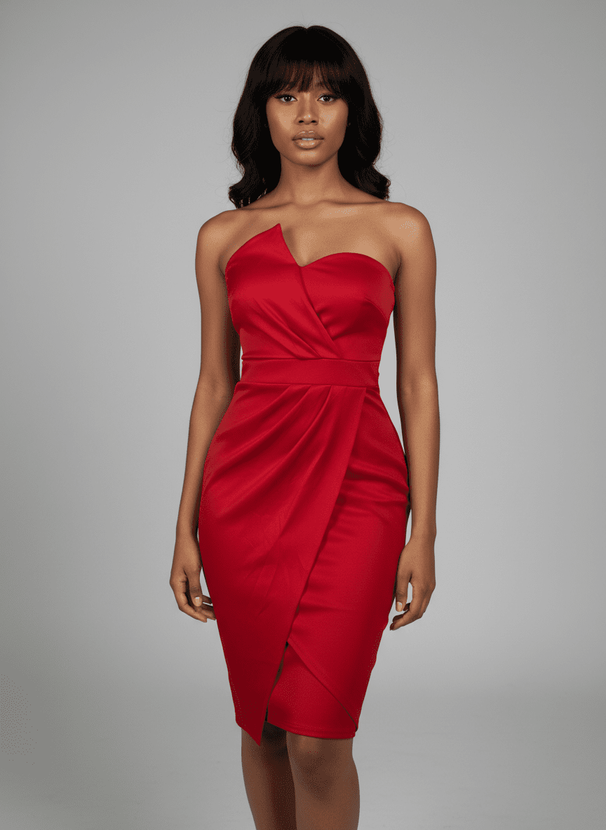 Robe moulante sans manches bustier - Perluna Store