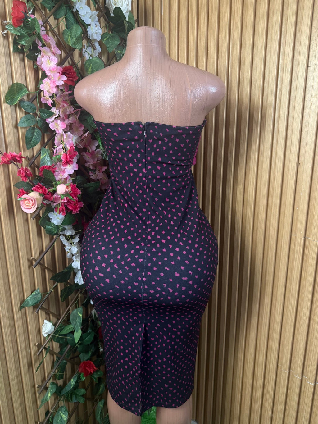 Robe moulante sans manches bustier - Perluna Store