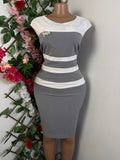 Robe moulante sans manches colle rond - Perluna Store