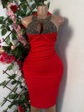 Robe moulante sans manches décollectée - Perluna Store