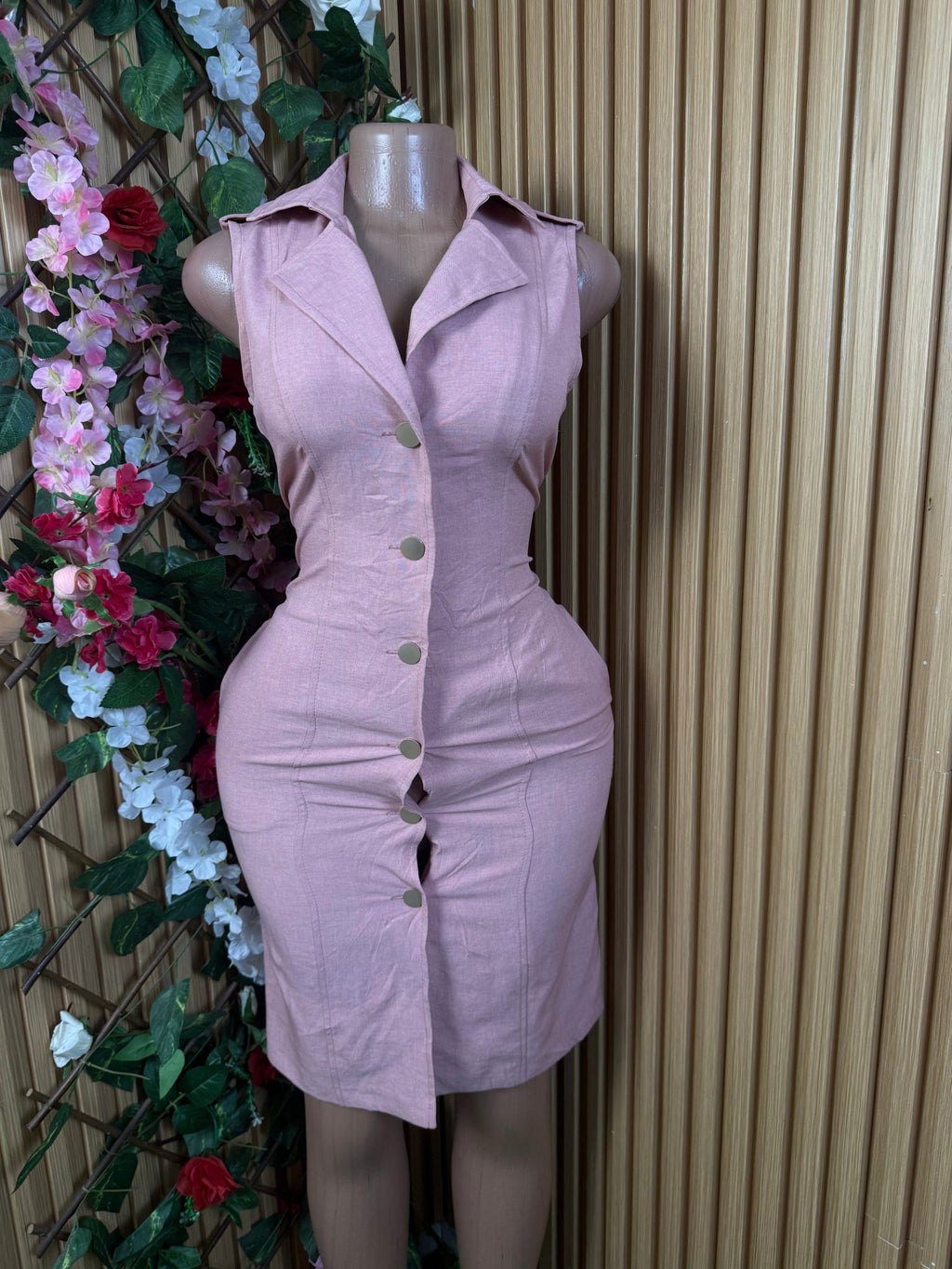 Robe moulante sans manches décolléctée - Perluna Store