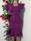 Robe moulante sans manches drapée - Perluna Store
