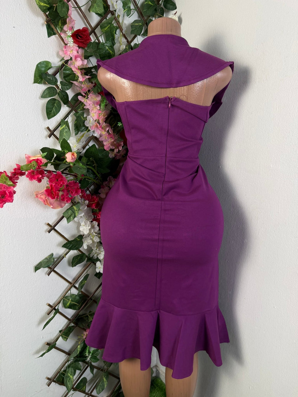 Robe moulante sans manches drapée - Perluna Store