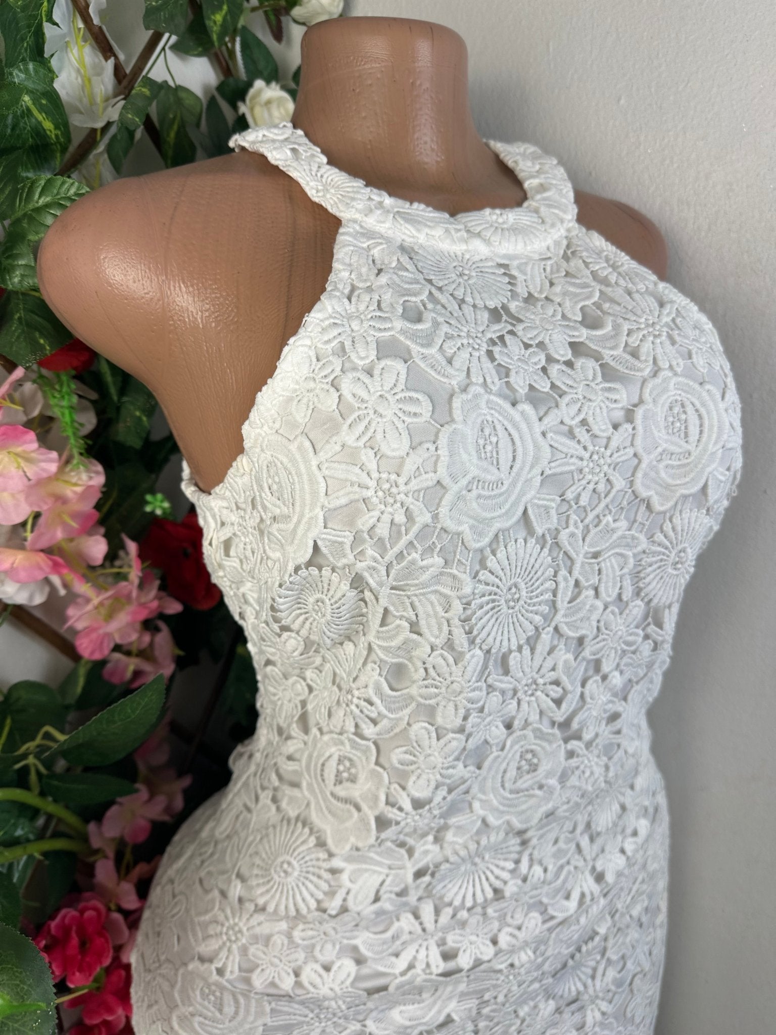 Robe moulante sans manches imprimée bretelle - Perluna Store - kinshasa