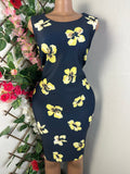 Robe moulante sans manches imprimée fleurie - Perluna Store