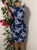 Robe moulante sans manches imprimée fleurie - Perluna Store