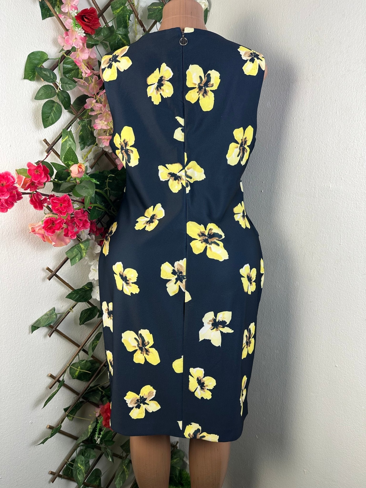 Robe moulante sans manches imprimée fleurie - Perluna Store