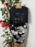 Robe moulante sans manches imprimée fleurie - Perluna Store