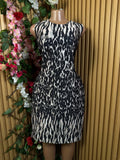 Robe moulante sans manches longues imprimée animal - Perluna Store