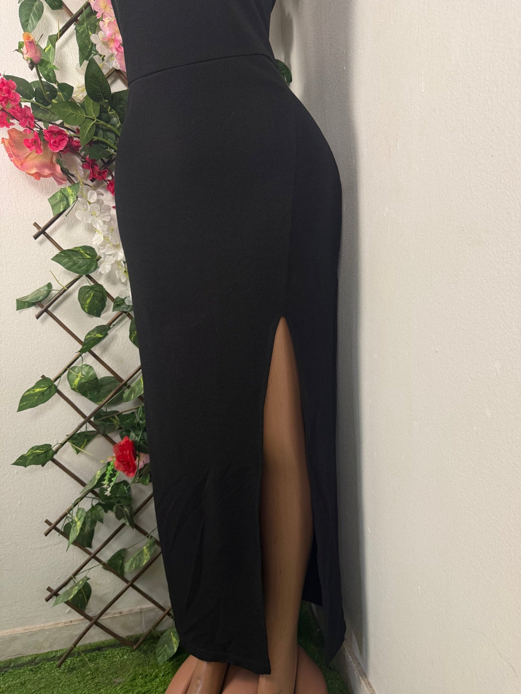 Robe moulante slim longueà fine bretelles - Perluna Store
