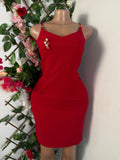 Robe moulante slim sans manches à fine brtelles - Perluna Store