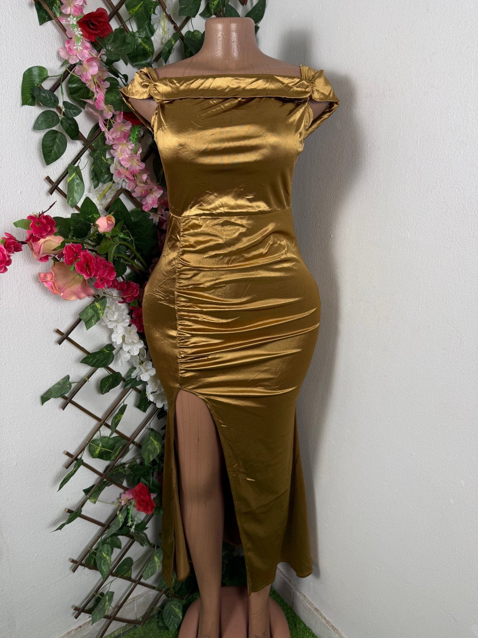 Robe moulante slim sans manches bustier - Perluna Store