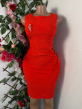 Robe moulante slim sans manches - Perluna Store