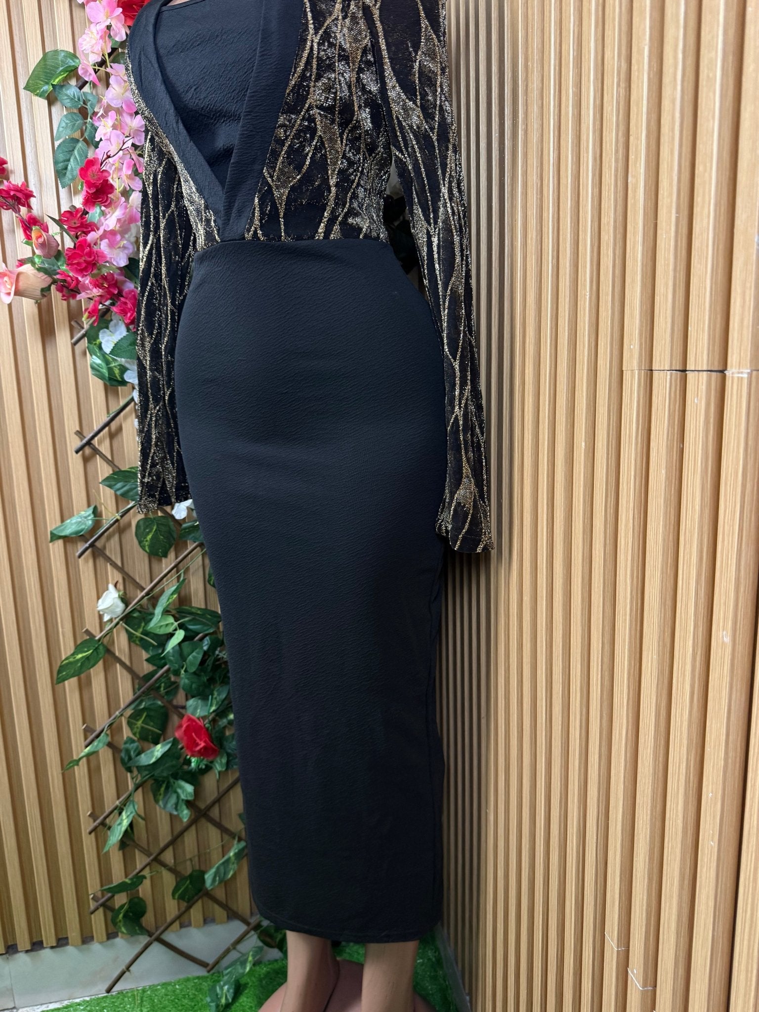 Robe moulante slim stylée manches longues - Perluna Store