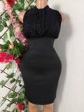 Robe moulante stylée sans manches - Perluna Store