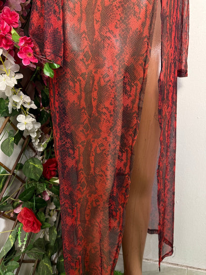 Robe par - dessus en voile long manche - Perluna Store - kinshasa