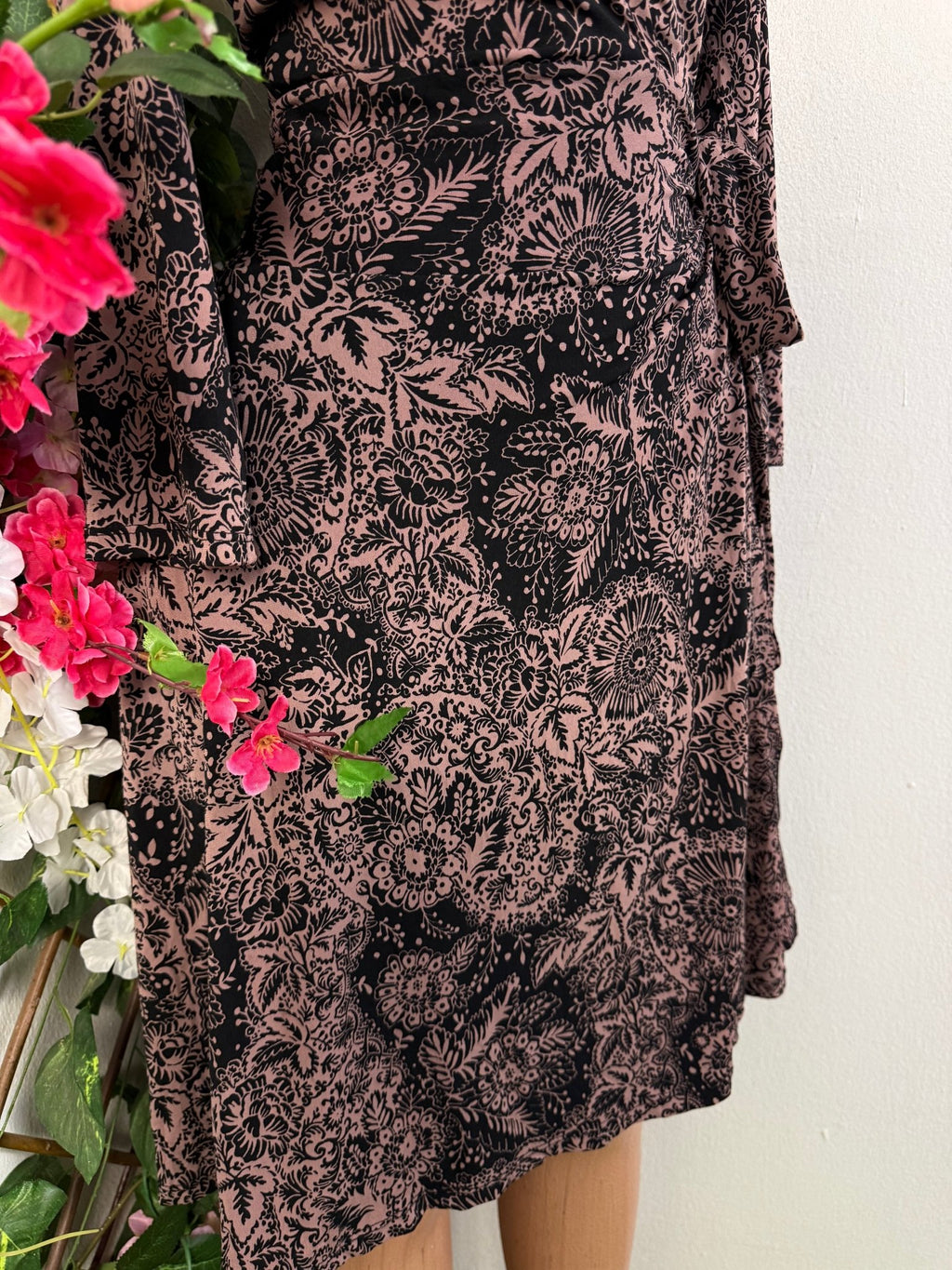 Robe portefeuille longue manche - Perluna Store