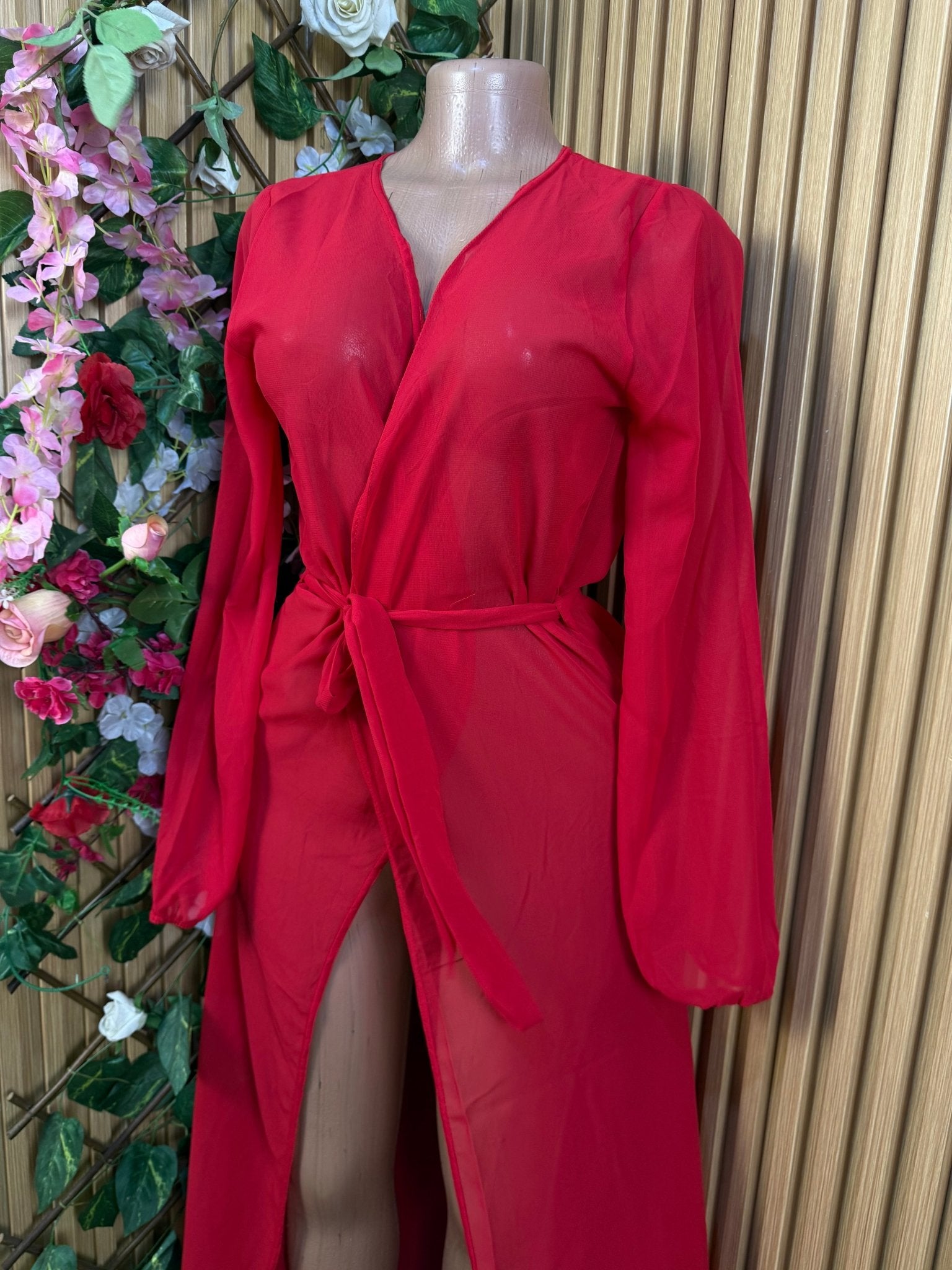 Robe pygaman longue manches longue - Perluna Store